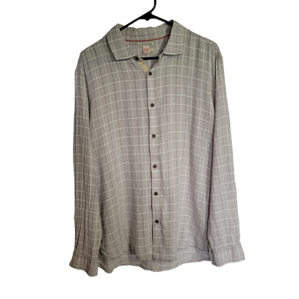 Carbon 2 Cobalt Linen Button-Down Top - image 1